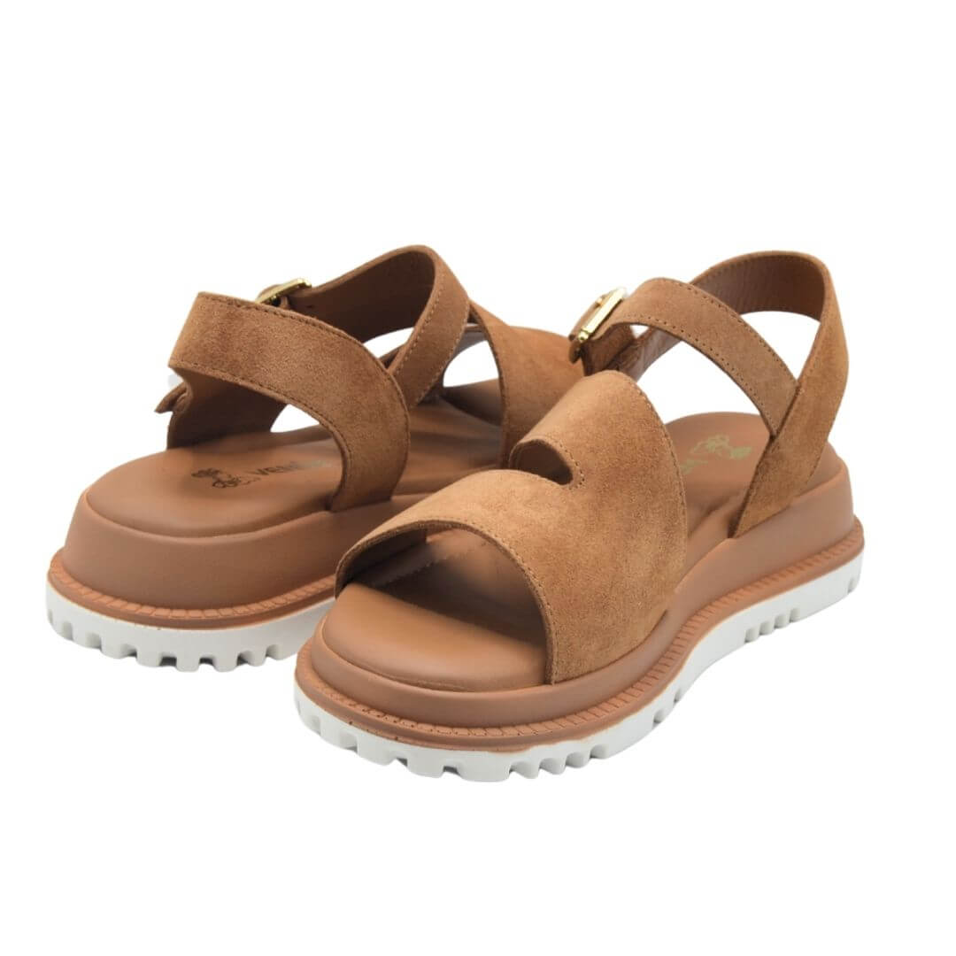 Venüs Deri Kadın Süet Sandalet Taba 25470015Y - Thumbnail