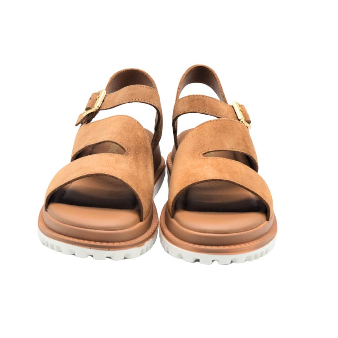 Venüs Deri Kadın Süet Sandalet Taba 25470015Y - Thumbnail