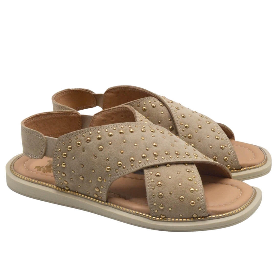 Venüs Deri Kadın Süet Sandalet Taş 2512204Y