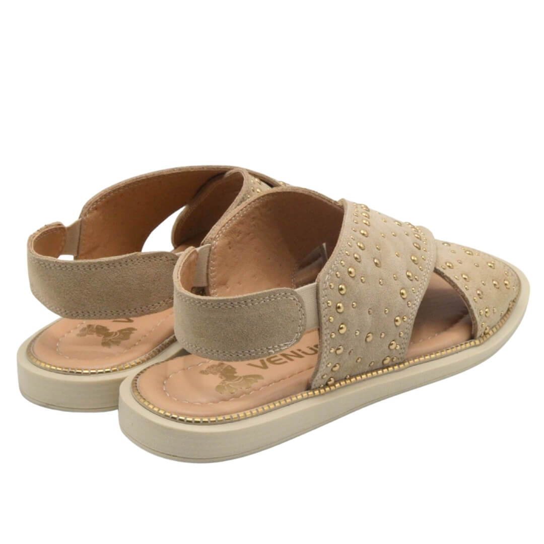 Venüs Deri Kadın Süet Sandalet Taş 2512204Y - Thumbnail