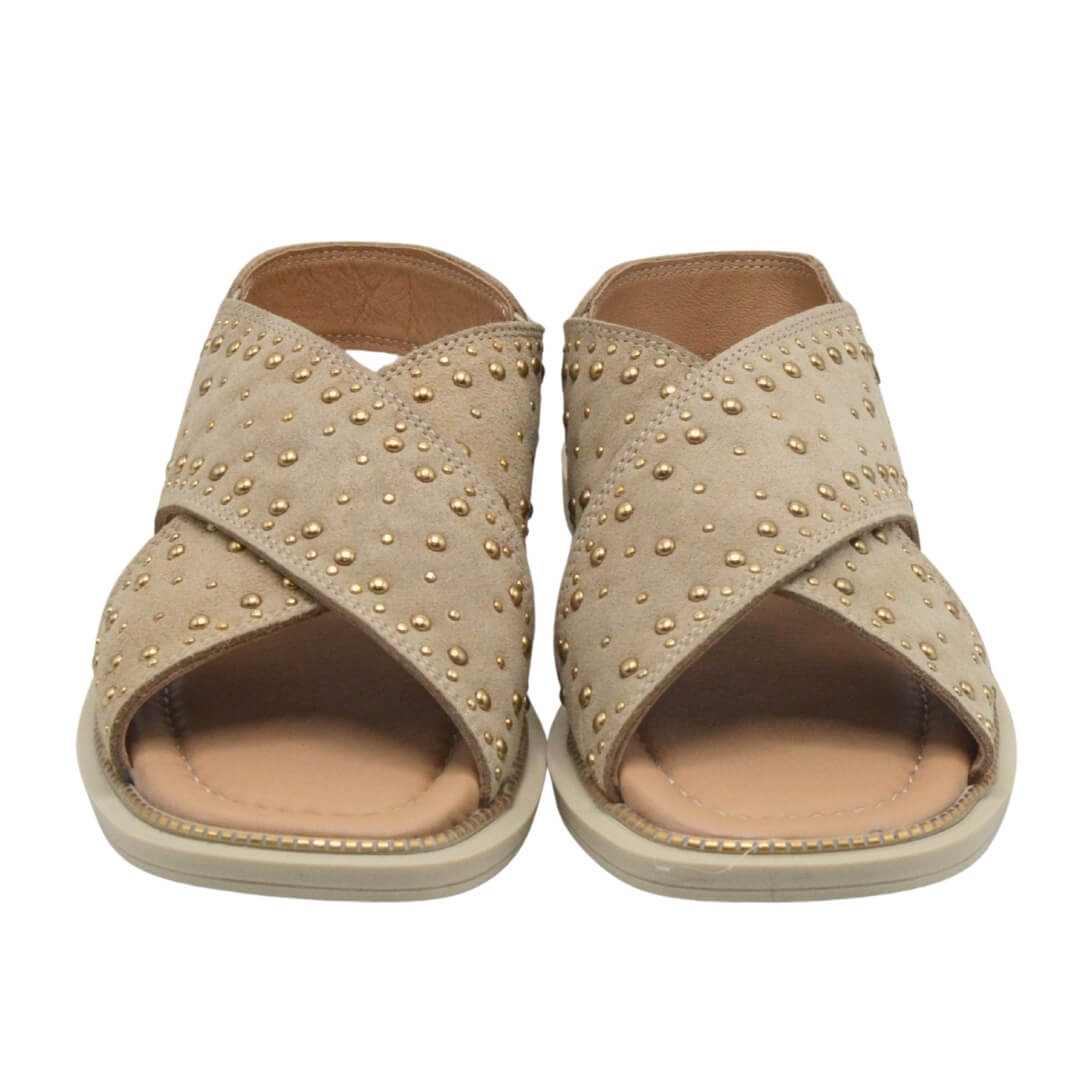 Venüs Deri Kadın Süet Sandalet Taş 2512204Y - Thumbnail