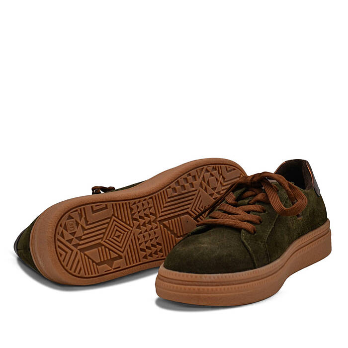 Venüs Deri Kadın Sneaker Spor Ayakkabı Haki 2652451K - 4