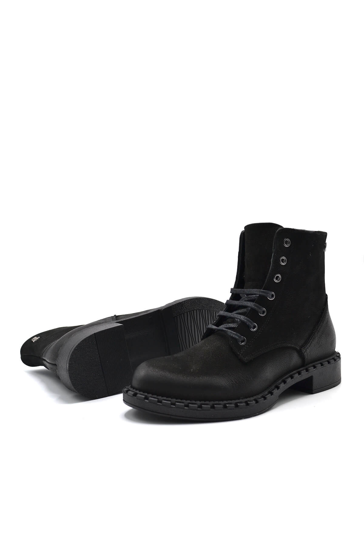 Venüs Deri Kadın Süet Casual Bot Siyah 2152210K - 6