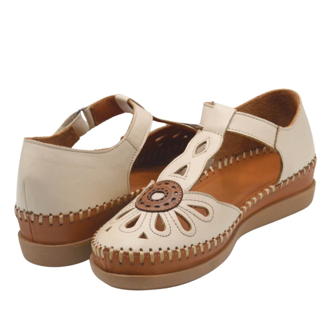 Venüs Deri Kadın Sandalet Bej 18793505Y