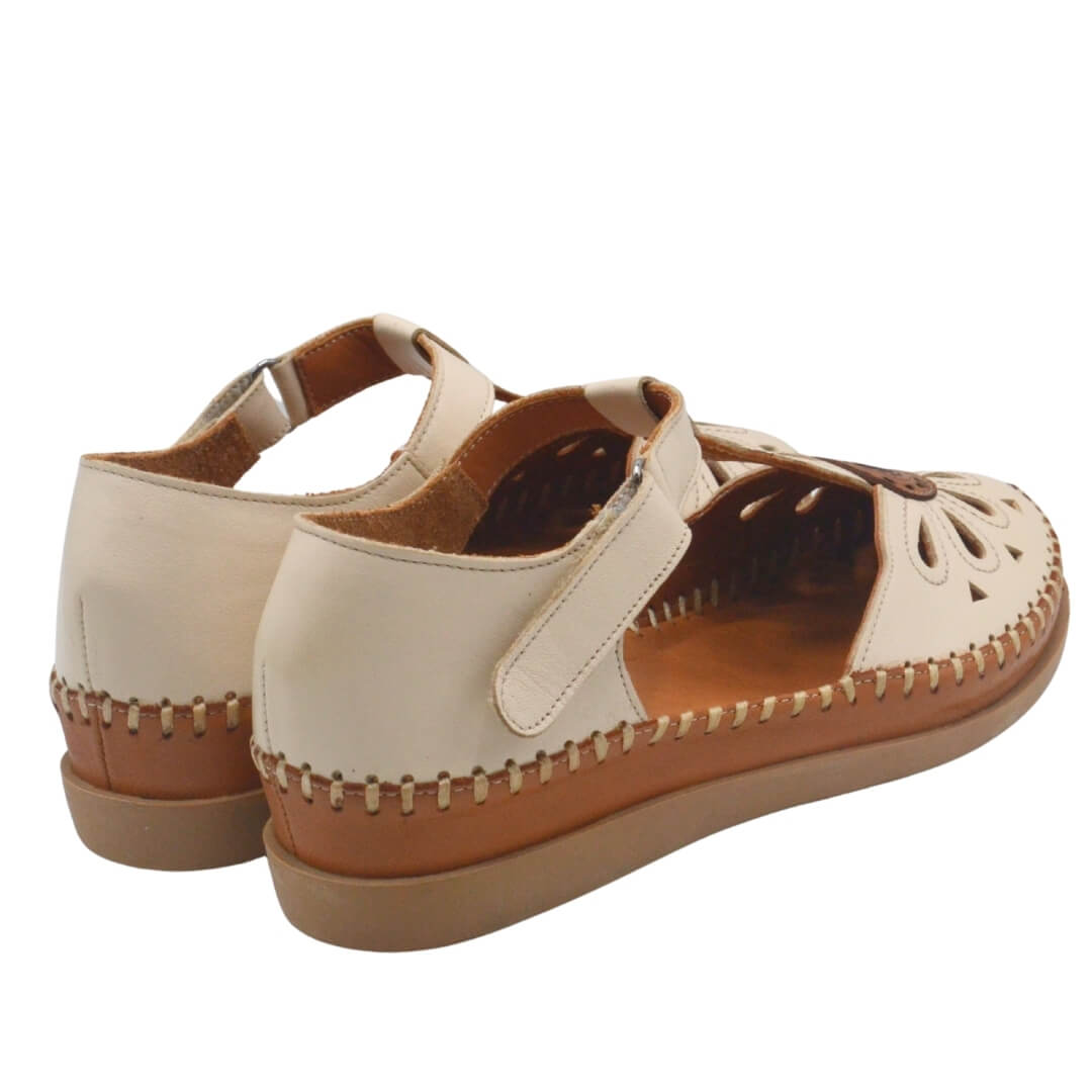 Venüs Deri Kadın Sandalet Bej 18793505Y - Thumbnail