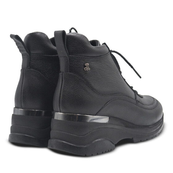 Venus Women's Leather Airflow Boots - Black 2313091K - 3