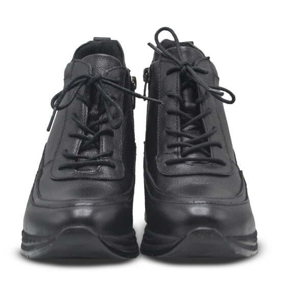 Venus Women's Leather Airflow Boots - Black 2313091K - 6