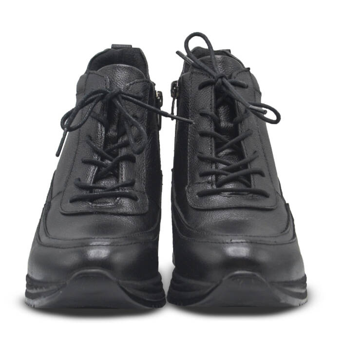 Venus Women's Leather Airflow Boots - Black 2313091K - 6