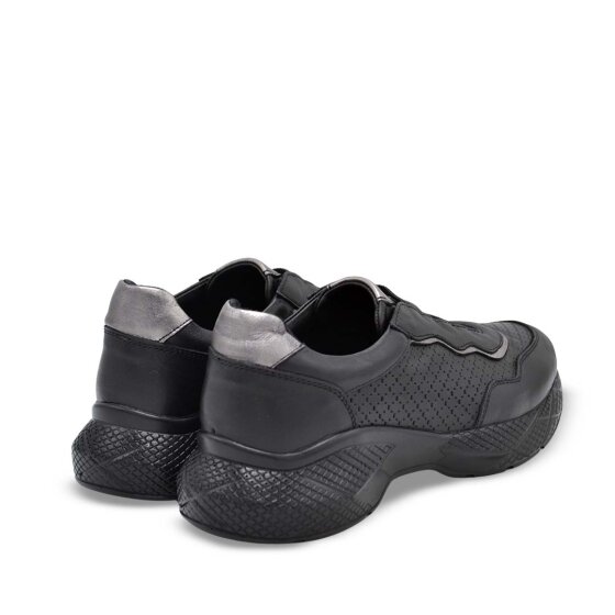 Venus Women's Leather Airflow Comfort Shoes - Black/Platinum 2216636Y - 3