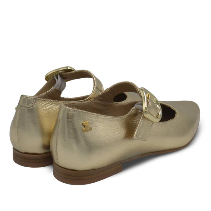 Venus Women's Leather Ballet Flats - Gold 2511501Y - 3