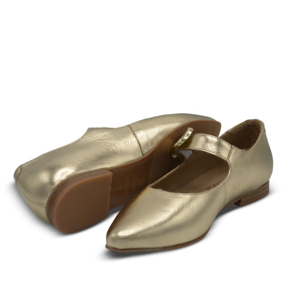 Venus Women's Leather Ballet Flats - Gold 2511501Y - 5