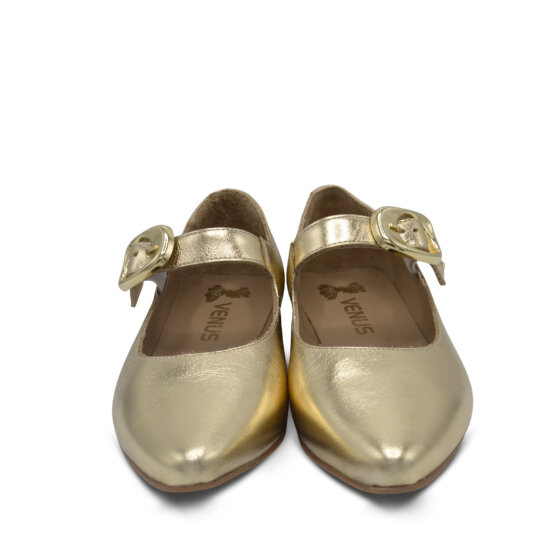 Venus Women's Leather Ballet Flats - Gold 2511501Y - 6
