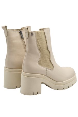 Venus Women's Leather Casual Ankle Boots - Beige 2351305K - 4