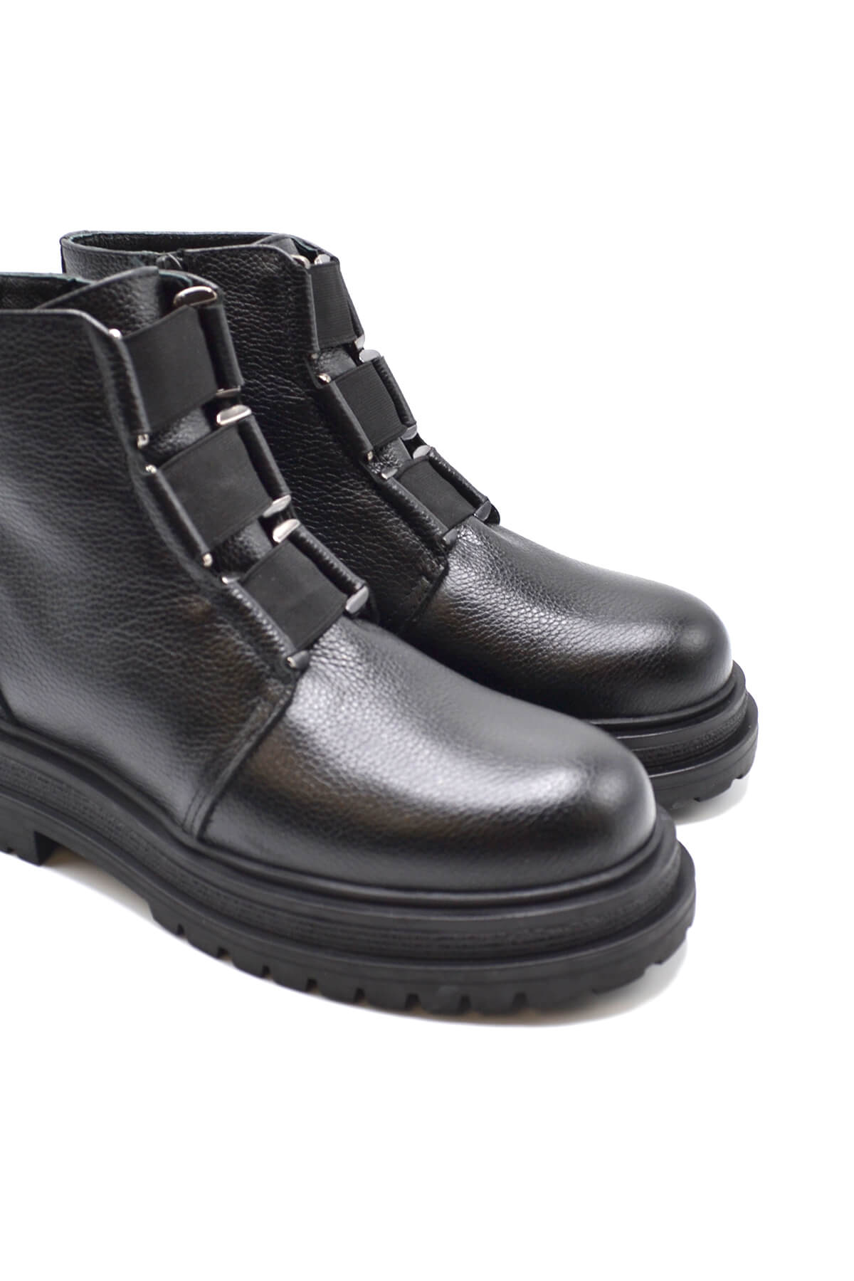 Venus Women's Leather Casual Ankle Boots - Black 2152102K (1)