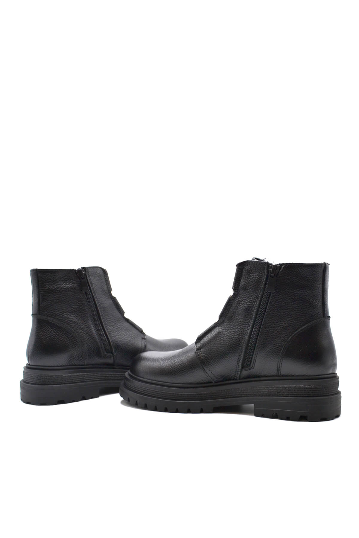 Venus Women's Leather Casual Ankle Boots - Black 2152102K - 5