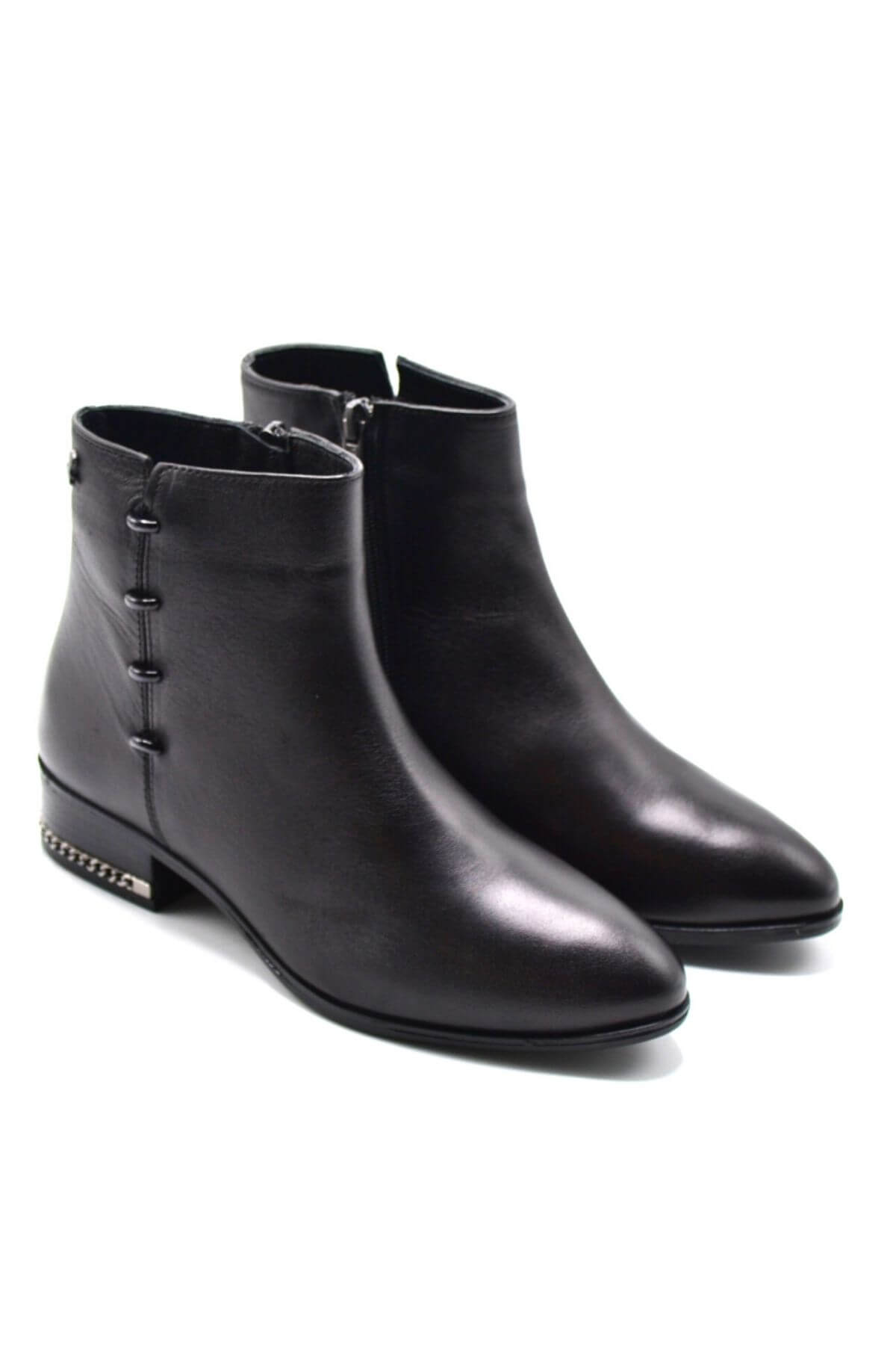 Venus Women's Leather Casual Ankle Boots - Black 2152703K