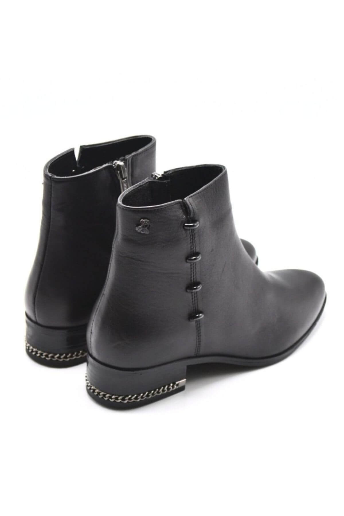 Venus Women's Leather Casual Ankle Boots - Black 2152703K (1)