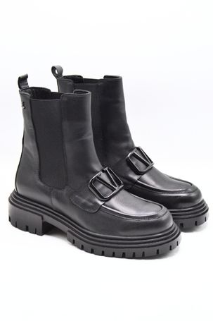 Venus Women's Leather Casual Ankle Boots - Black 2253802K - 1