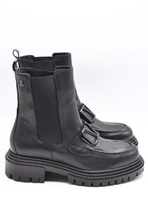 Venus Women's Leather Casual Ankle Boots - Black 2253802K (1)