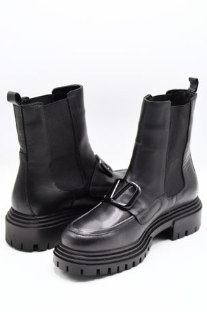 Venus Women's Leather Casual Ankle Boots - Black 2253802K - 4