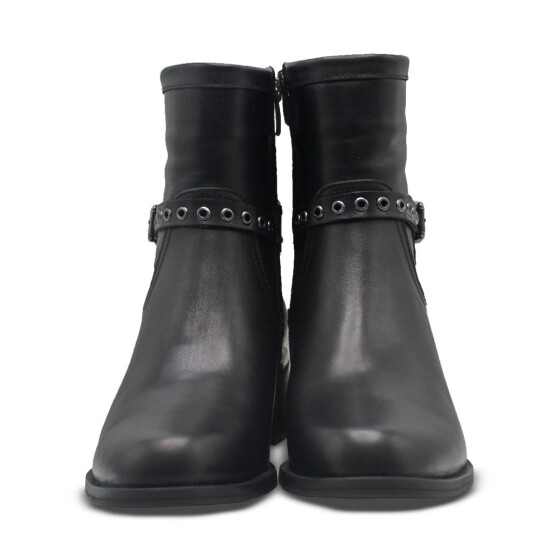 Venus Women's Leather Casual Ankle Boots - Black 2352403K - 6
