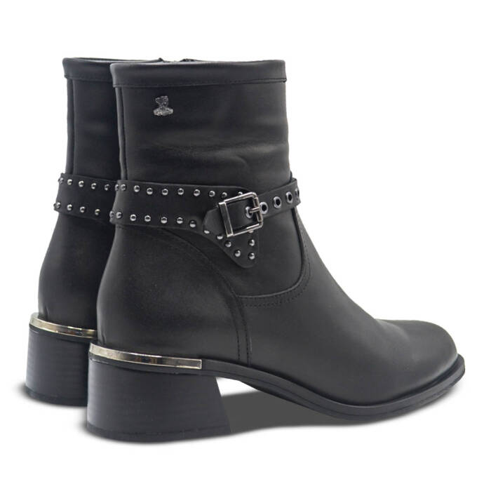 Venus Women's Leather Casual Ankle Boots - Black 2352403K - 3