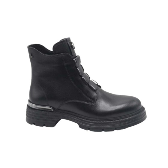 Venus Women's Leather Casual Ankle Boots - Black 2353524K
