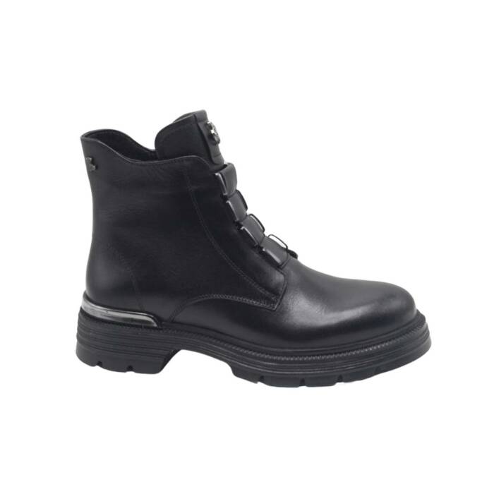 Venus Women's Leather Casual Ankle Boots - Black 2353524K - 1