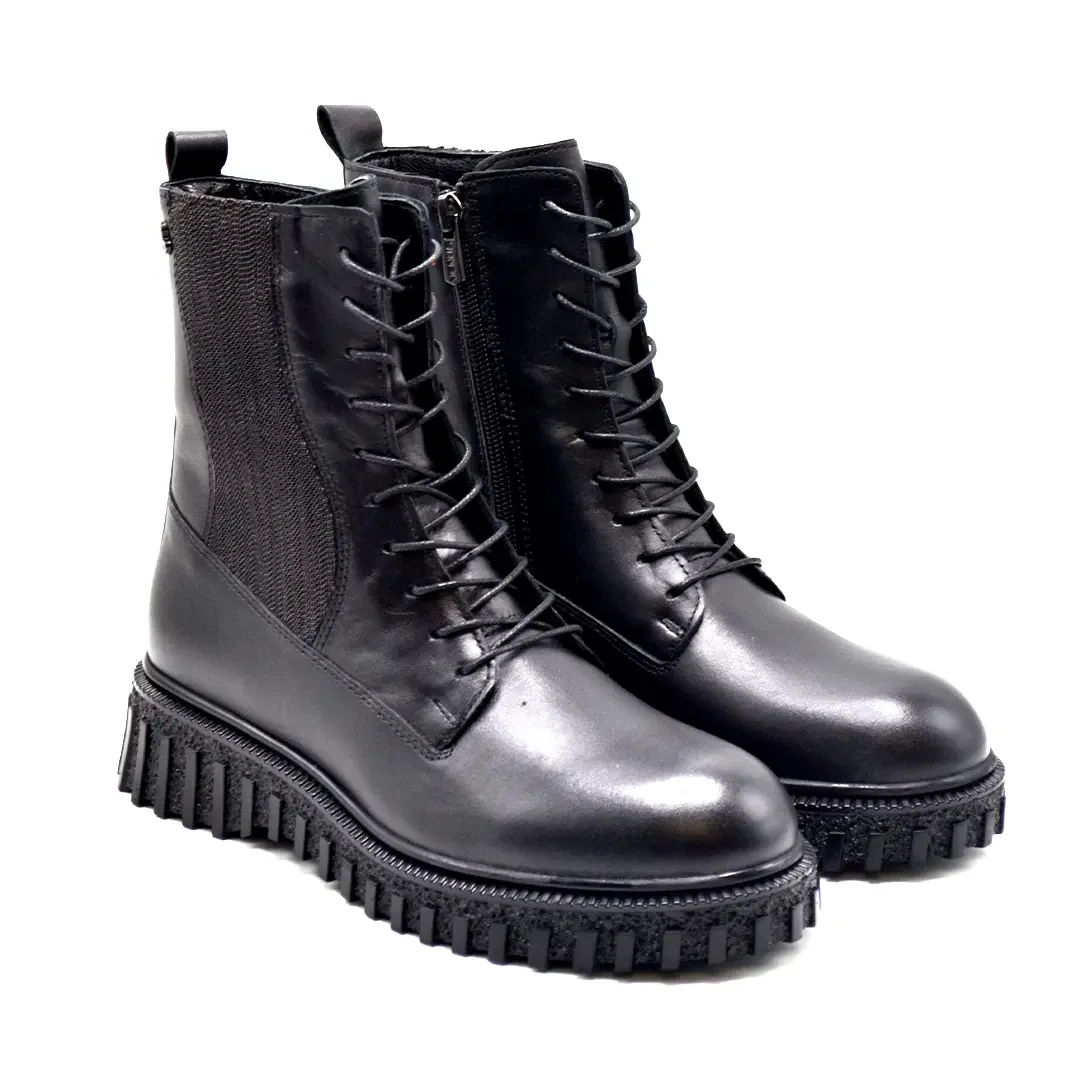 Venus Women's Leather Casual Ankle Boots - Black 2452606K