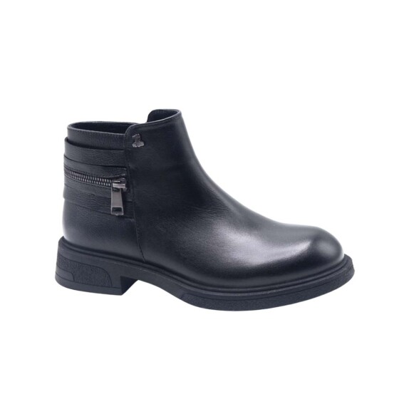 Venus Women's Leather Casual Ankle Boots - Black 2551022K