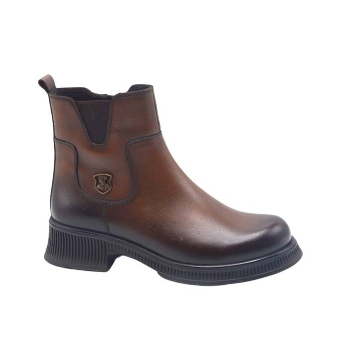 Venus Women's Leather Casual Ankle Boots - Tan 2452706K - 1