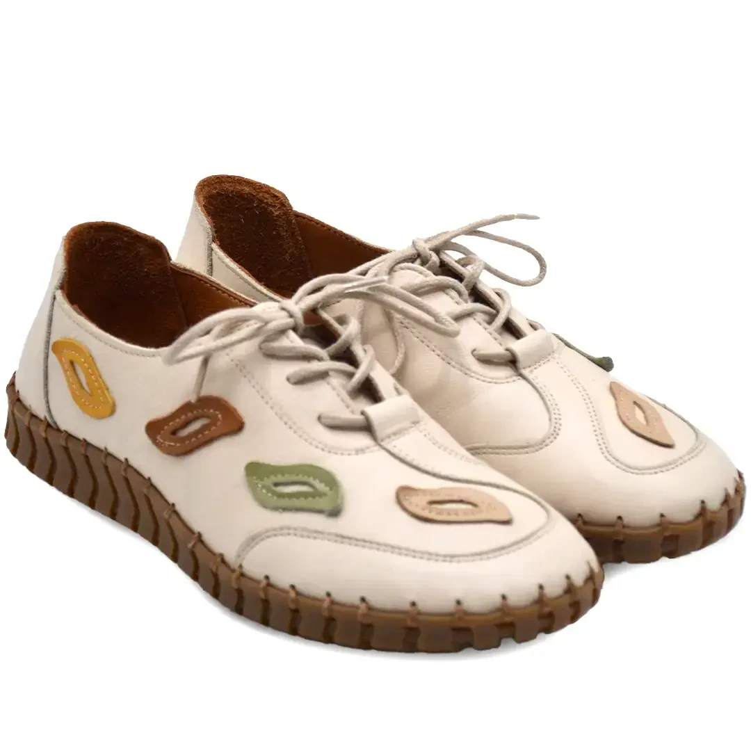 Venus Women's Leather Casual Shoes - Beige 2010727Y