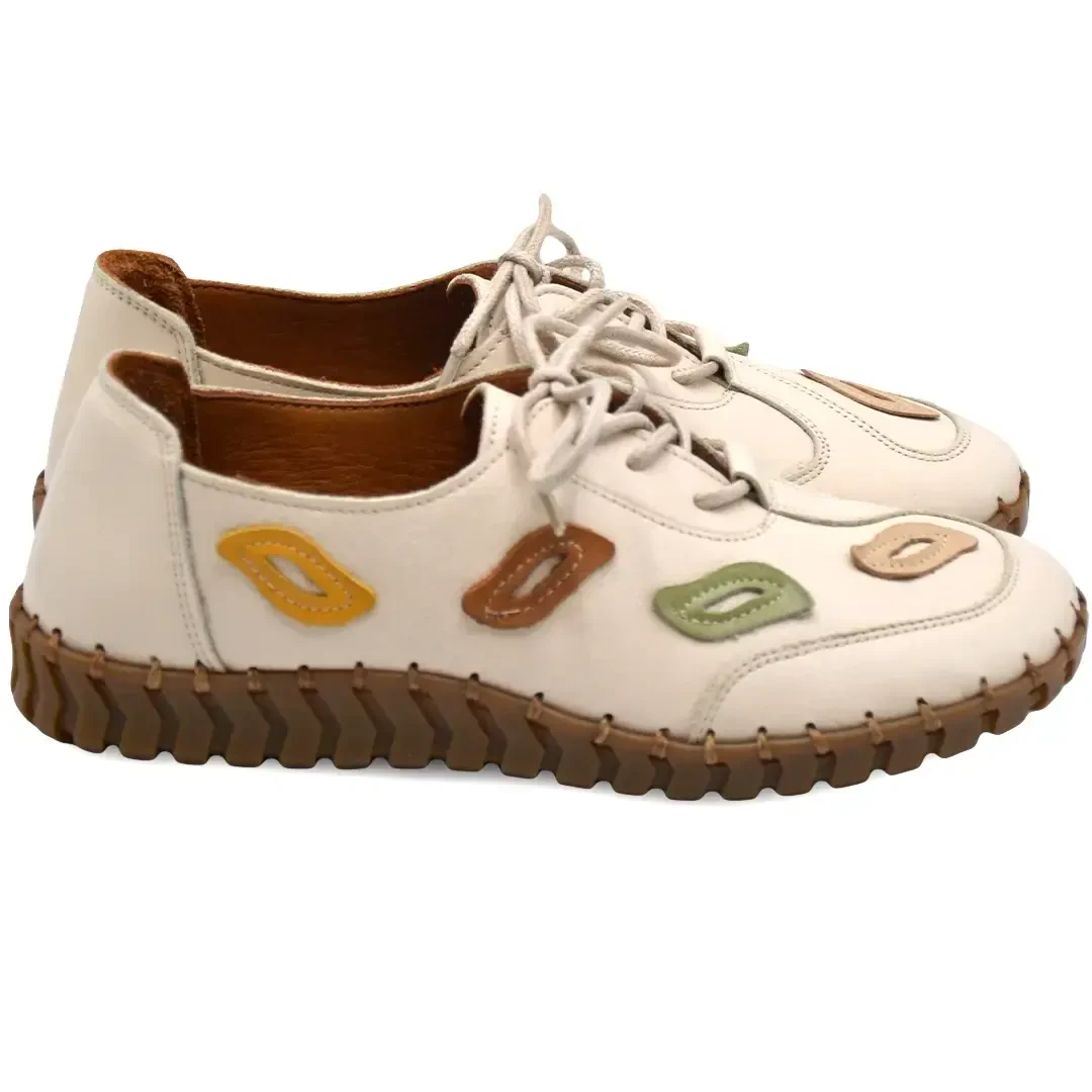 Venus Women's Leather Casual Shoes - Beige 2010727Y (1)