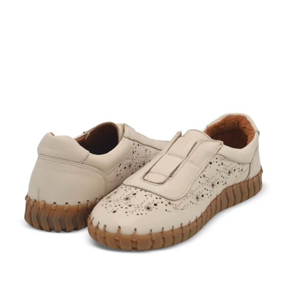 Venus Women's Leather Casual Shoes - Beige 2010730Y - 4