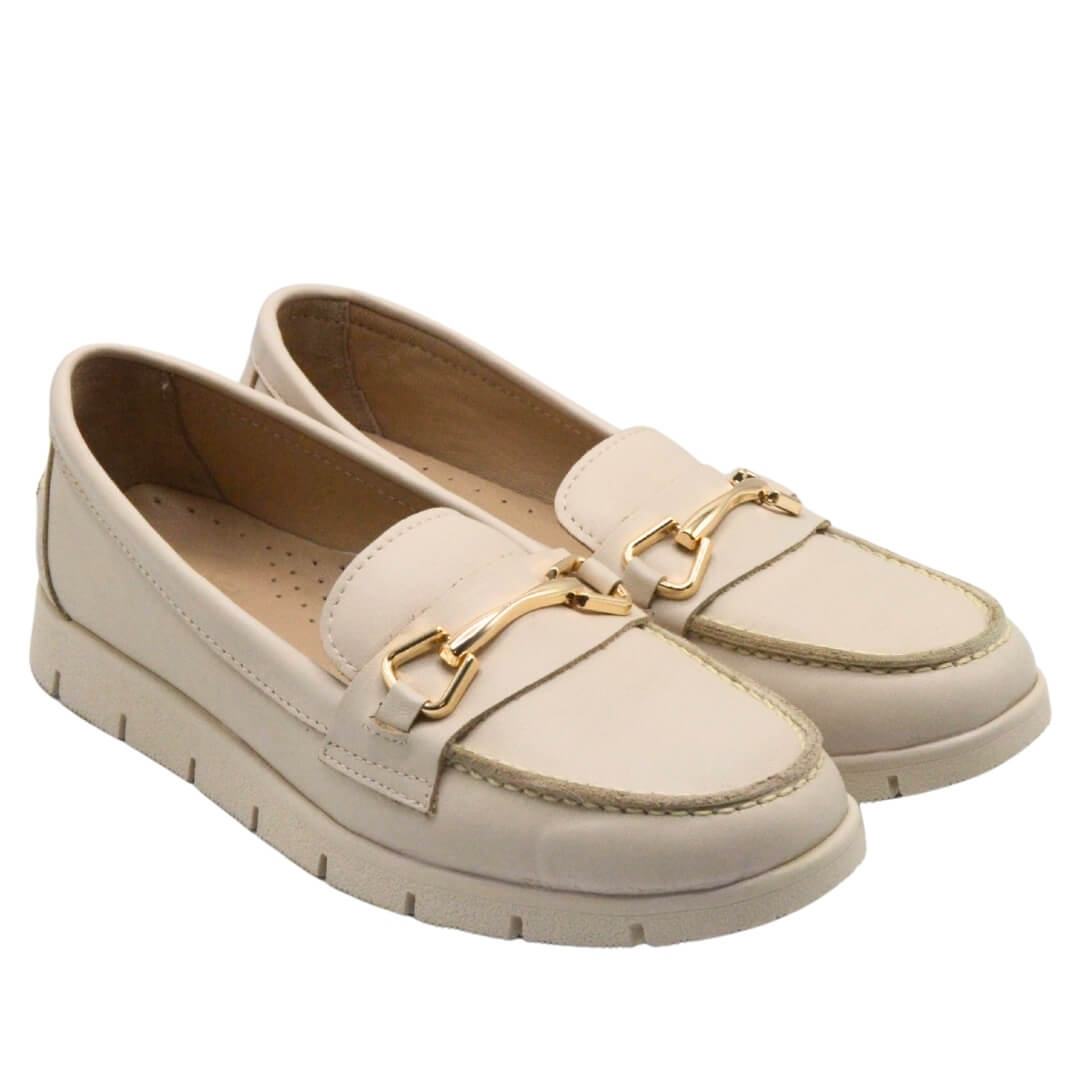 Venus Women's Leather Casual Shoes - Beige 24075604Y