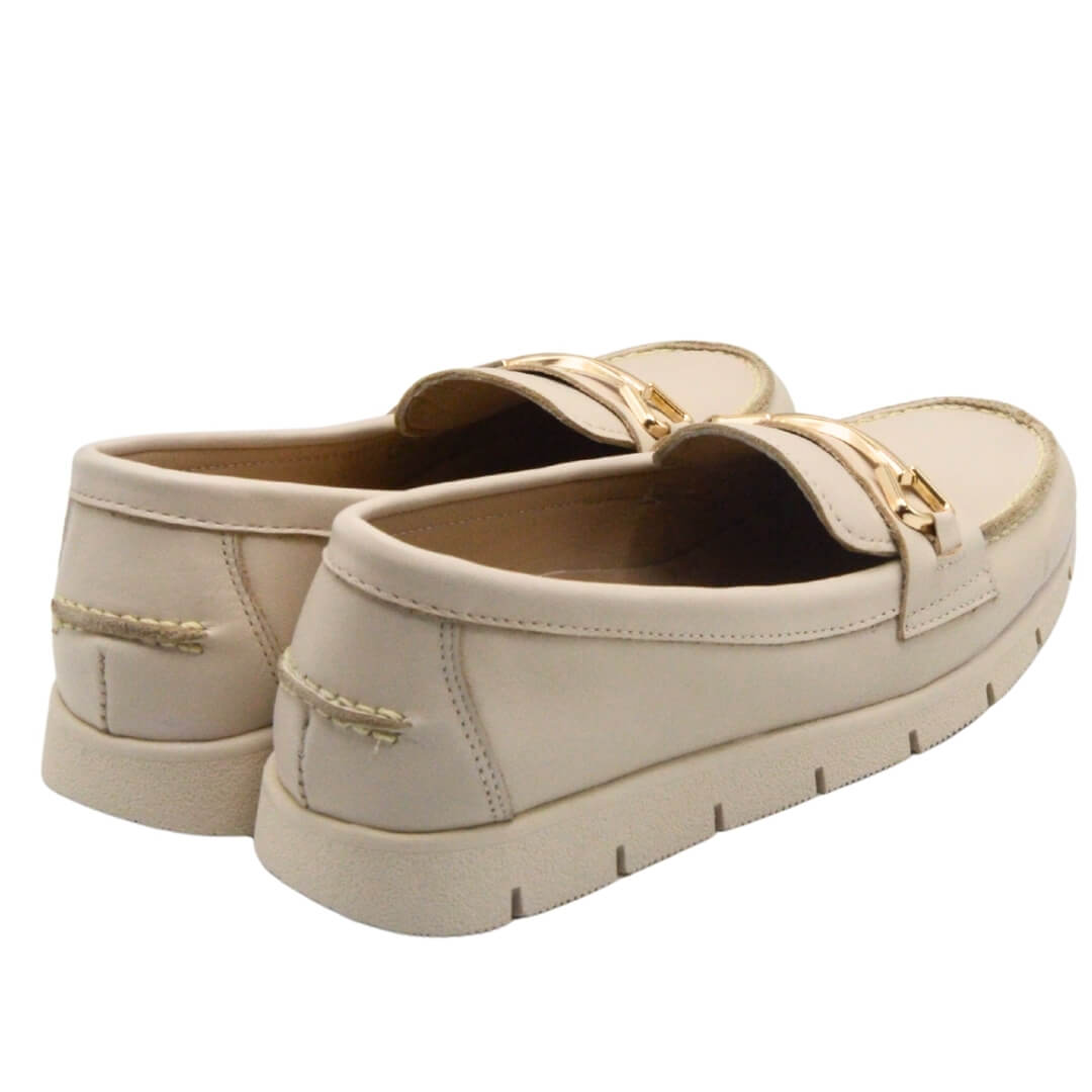 Venus Women's Leather Casual Shoes - Beige 24075604Y - 3