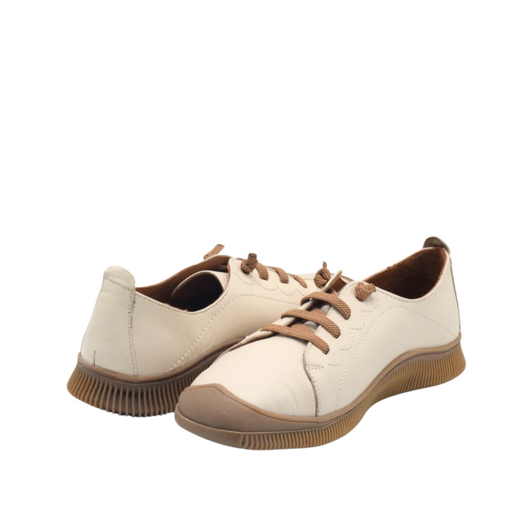Venus Women's Leather Casual Shoes - Beige 2413504Y - 3