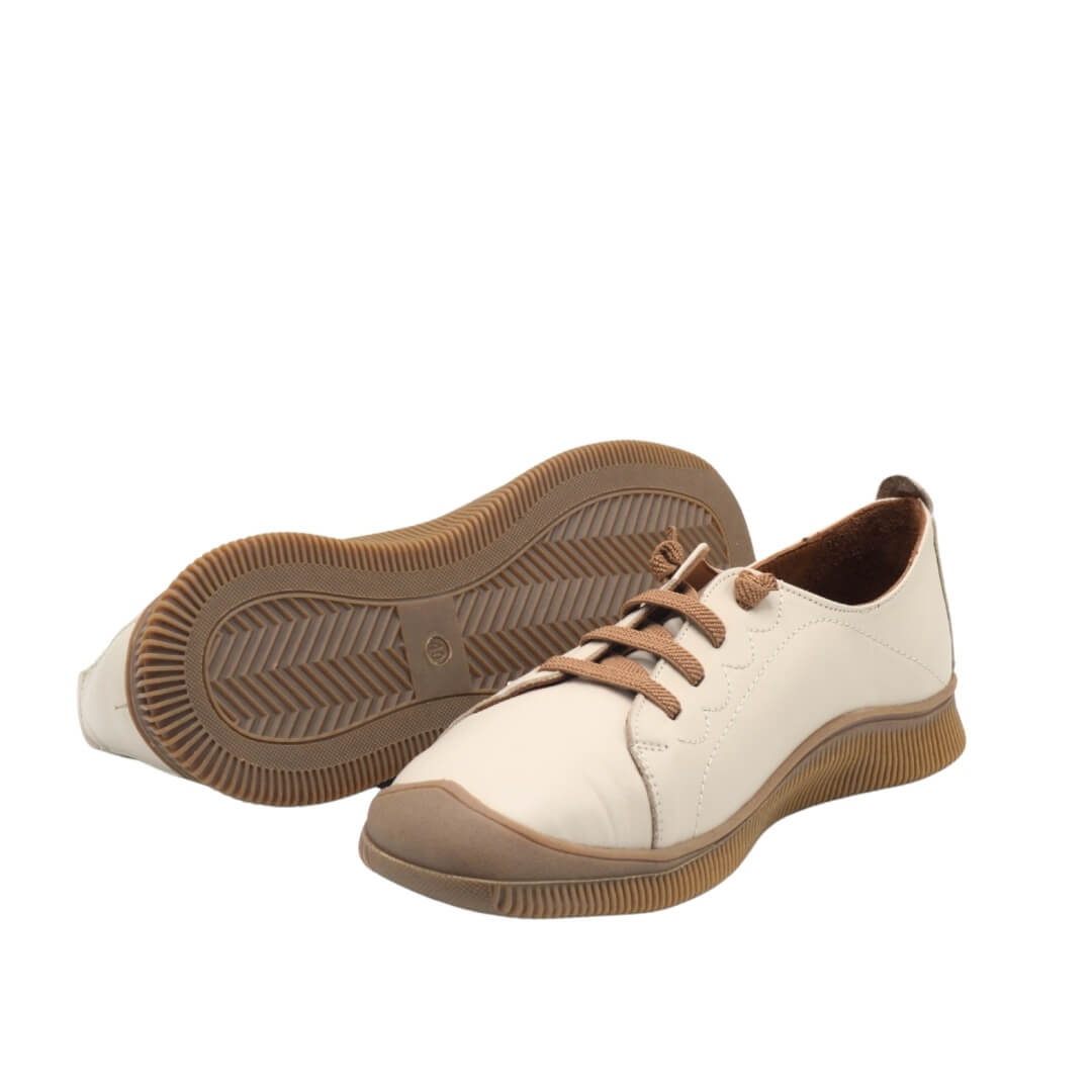 Venus Women's Leather Casual Shoes - Beige 2413504Y - 5