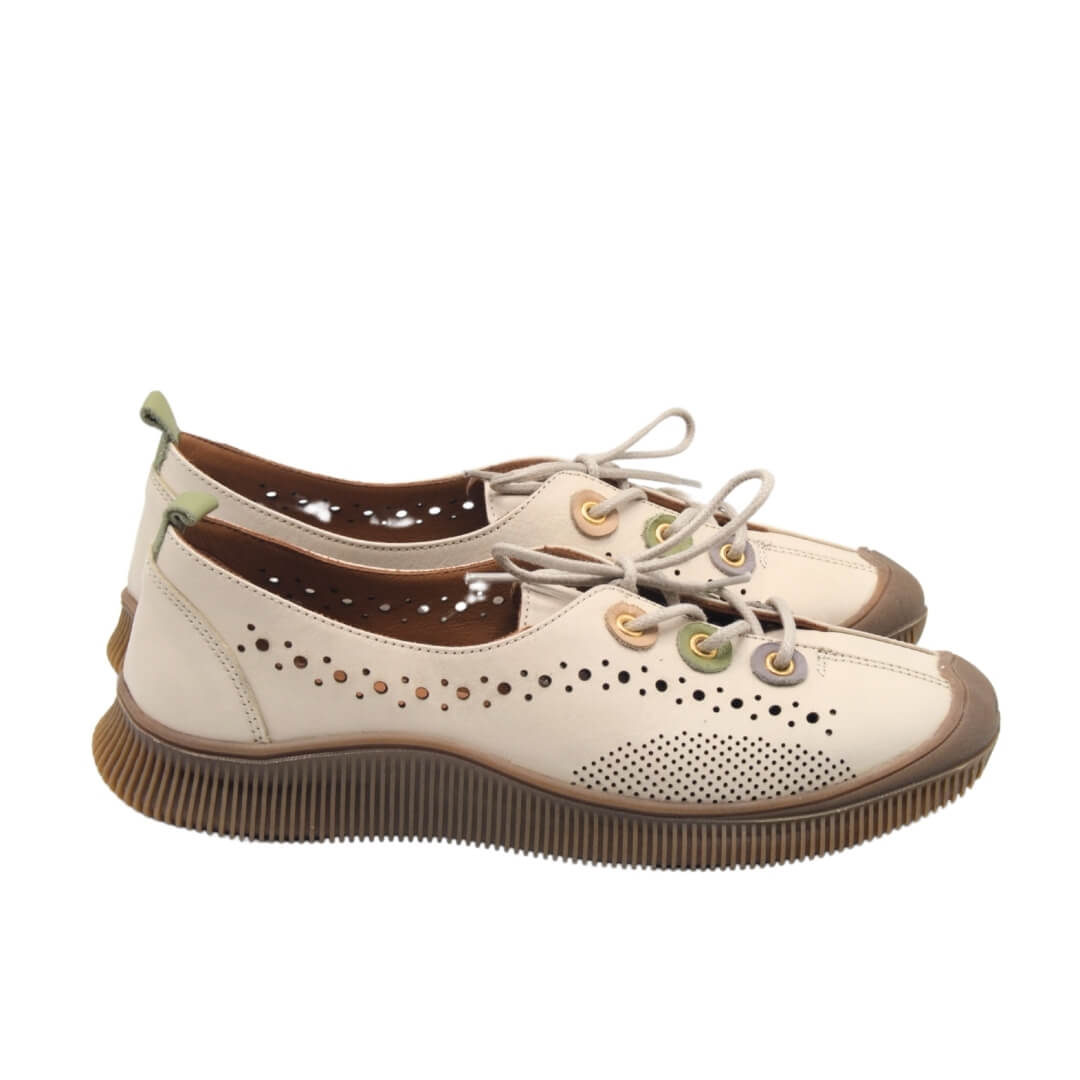 Venus Women's Leather Casual Shoes - Beige 2413512Y (1)