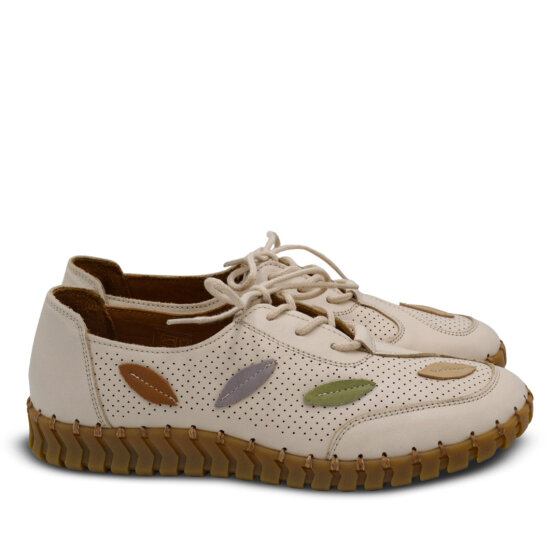 Venus Women's Leather Casual Shoes - Beige/Nude 2010709Y - 2