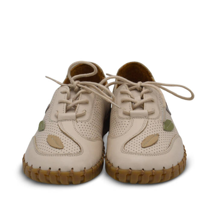 Venus Women's Leather Casual Shoes - Beige/Nude 2010709Y - 6