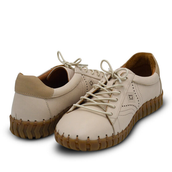 Venus Women's Leather Casual Shoes - Beige/Nude 2010729Y - 4