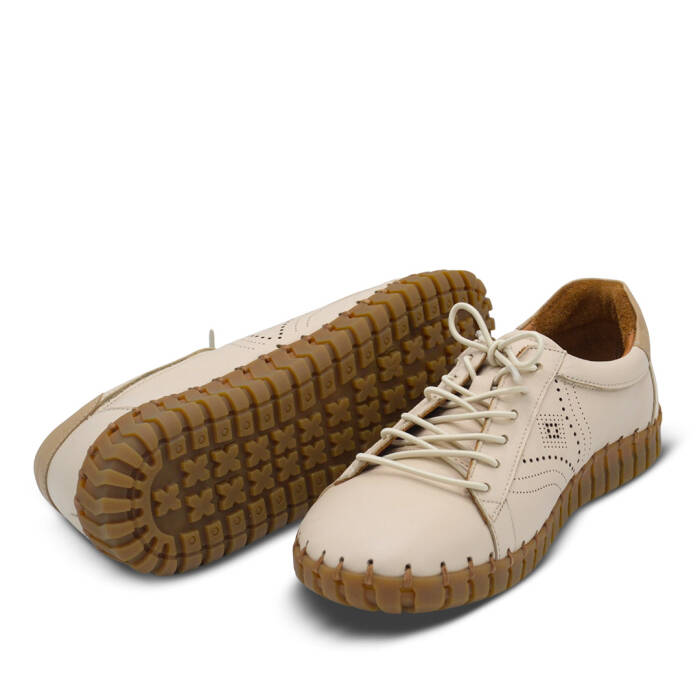 Venus Women's Leather Casual Shoes - Beige/Nude 2010729Y - 5