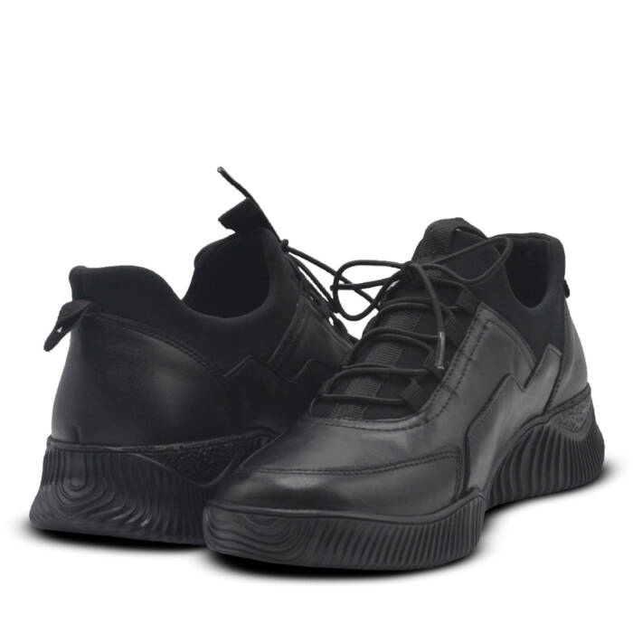 Venus Women's Leather Casual Shoes - Black 1953831K - 4