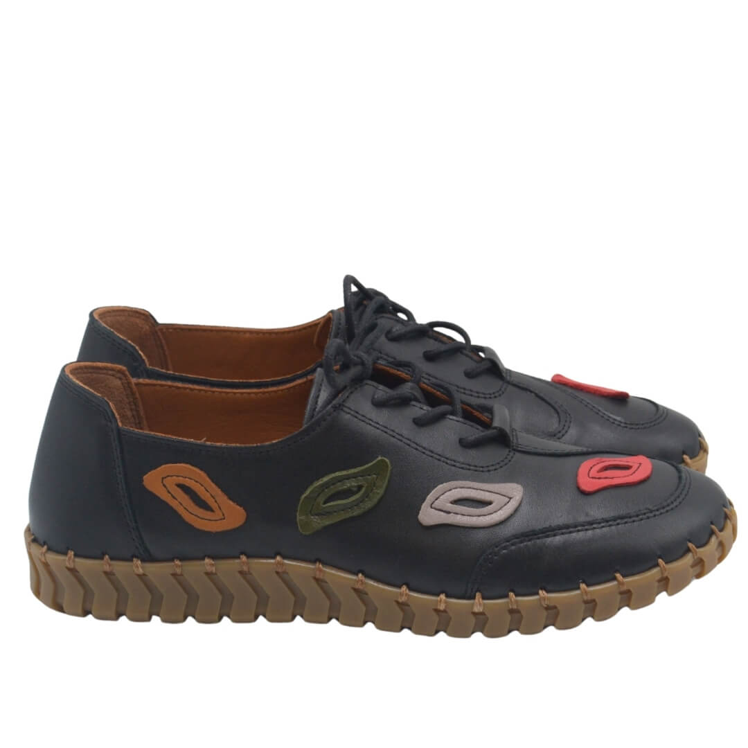 Venus Women's Leather Casual Shoes - Black 2010727Y - 2