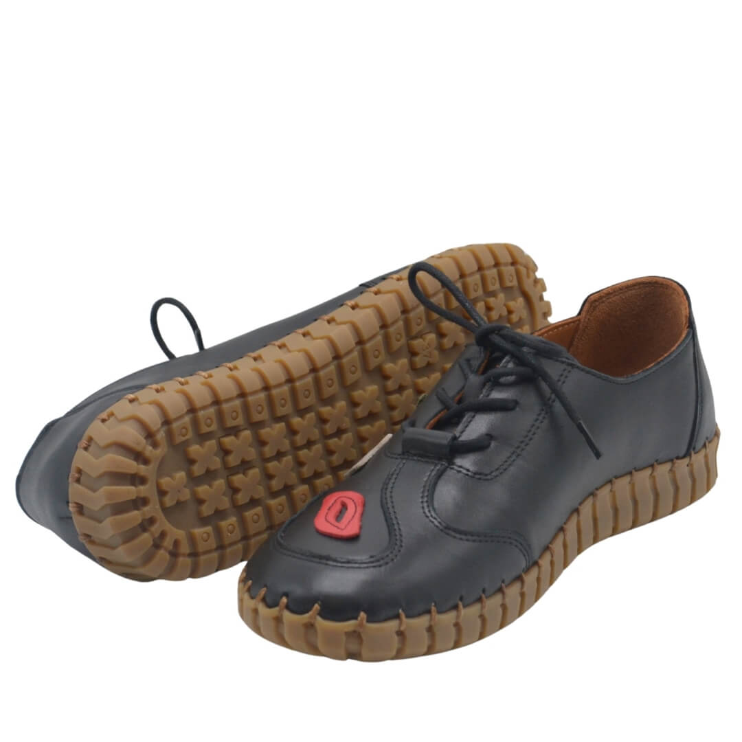 Venus Women's Leather Casual Shoes - Black 2010727Y - 6