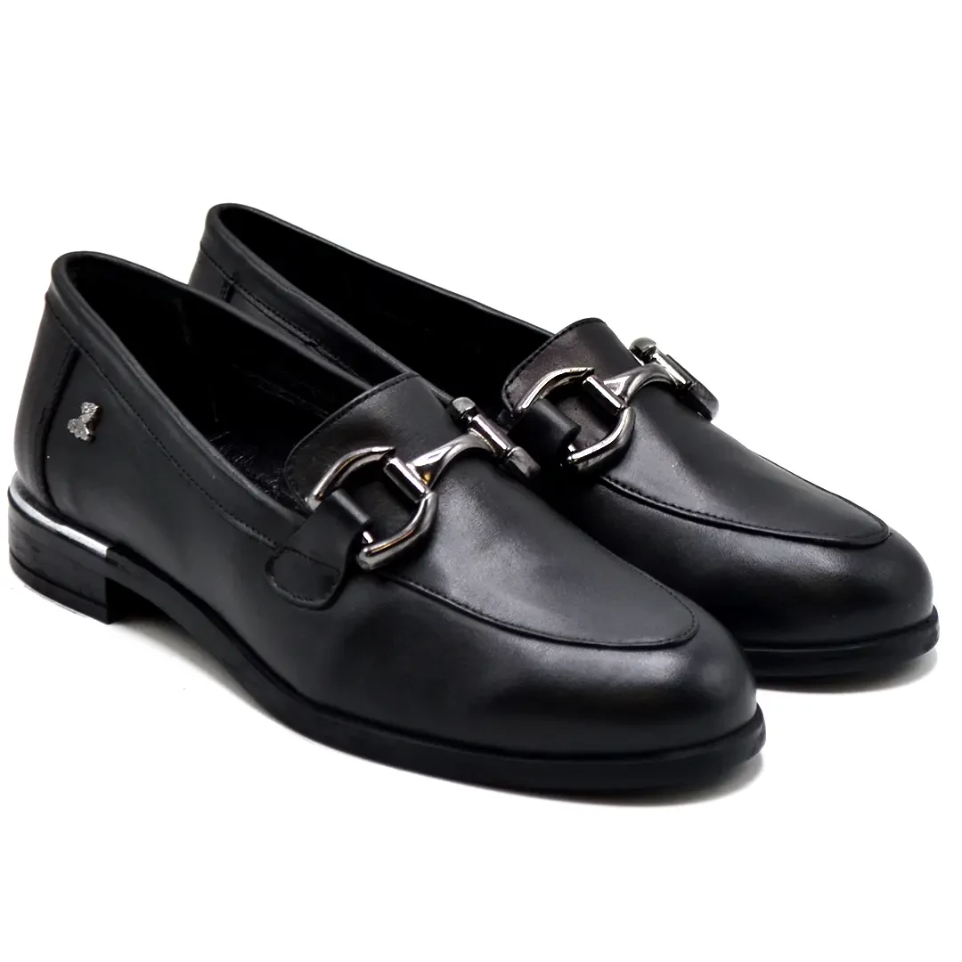 Venus Women's Leather Casual Shoes - Black 2455201K