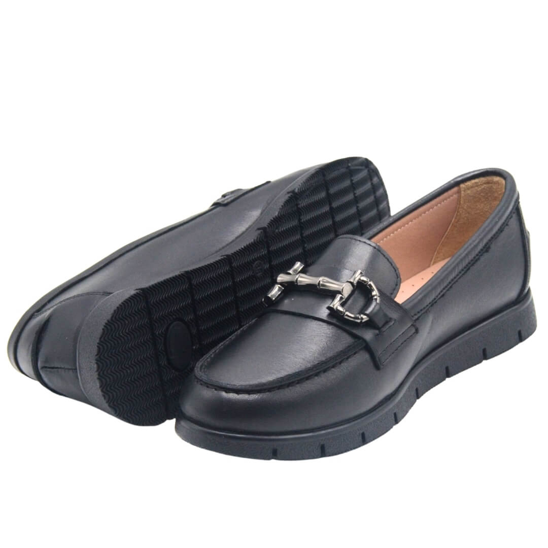 Venus Women's Leather Casual Shoes - Black 25076042Y - 5