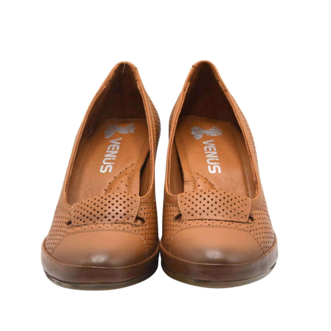Venus Women's Leather Casual Shoes - Tan 1911984Y - 6