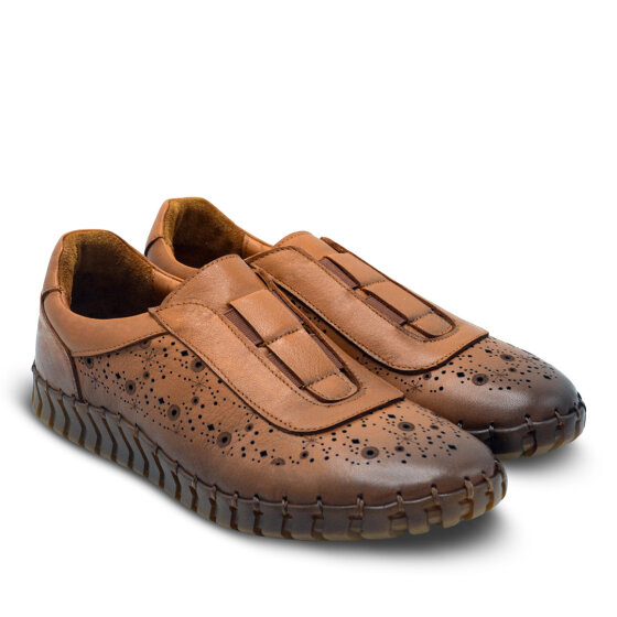 Venus Women's Leather Casual Shoes - Tan 2010730Y